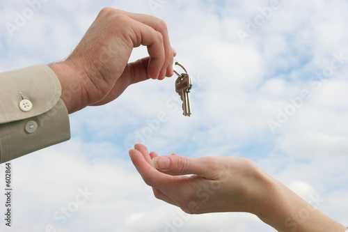 handing over the keys