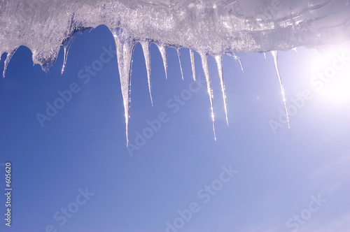 Fotografie, Obraz icicle and blue sky