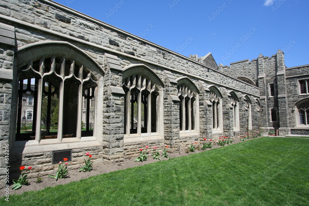 medieval style cloister