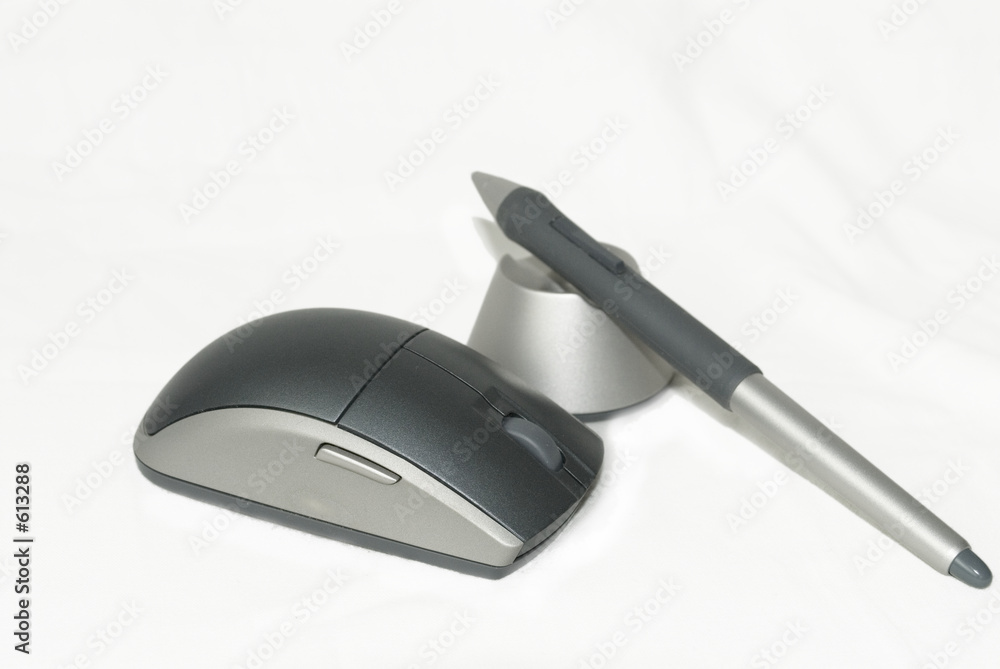 Foto souris et stylet