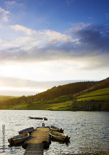 boats on lady bowyer resevoir photo