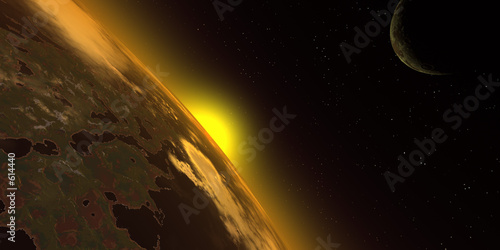 space sunset