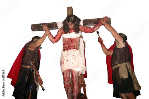 Canvas Print taking jesus off the cross