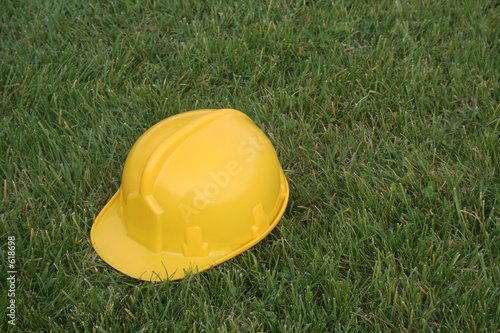 yellow helmet