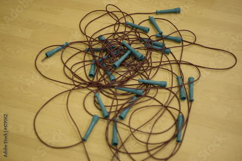 pile of jump ropes