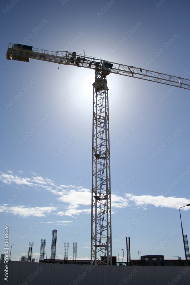 crane at building site
