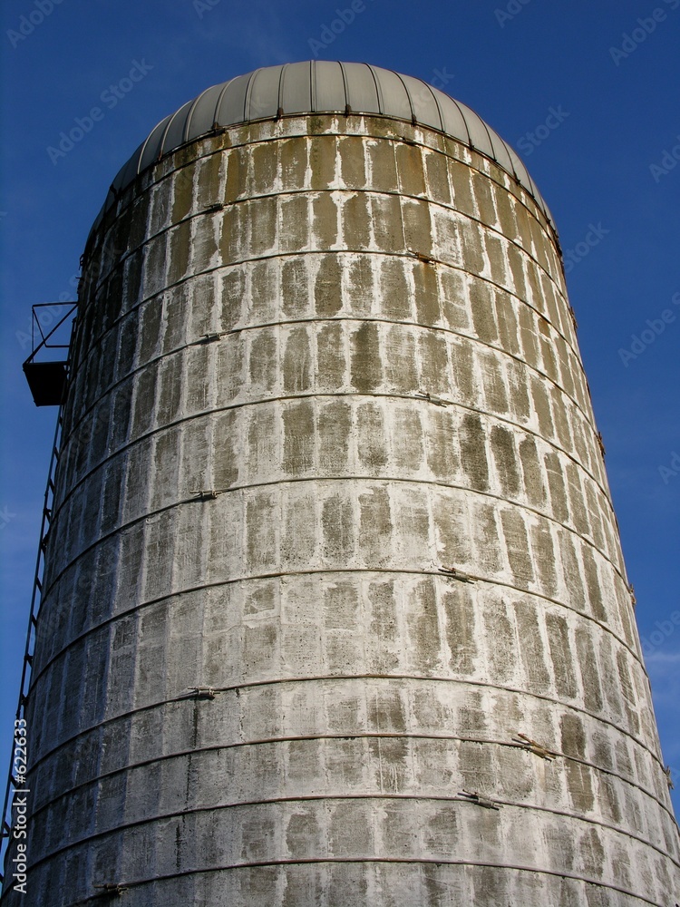 vintage farm silo.