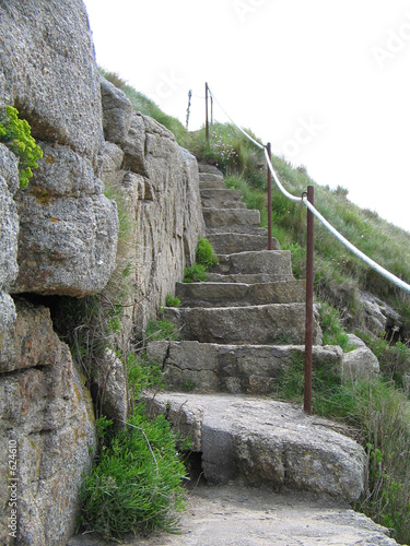 beg leguer : escalier sur la plage photo