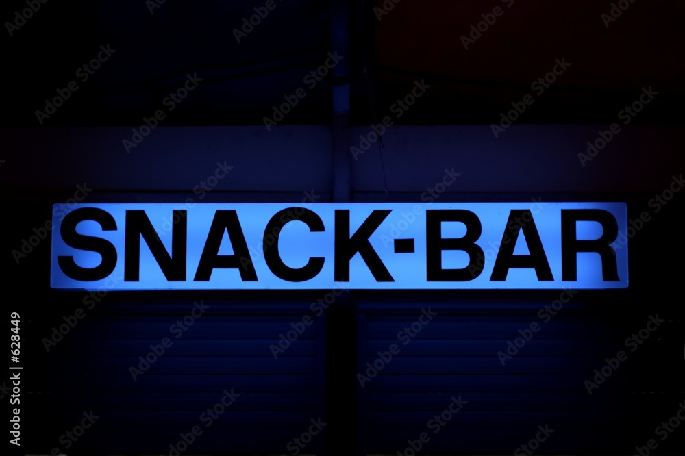 neon snack-bar sign