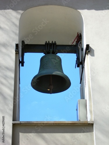Foto bell in a church belfry