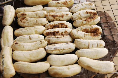 thailand, chiang rai : banana grill