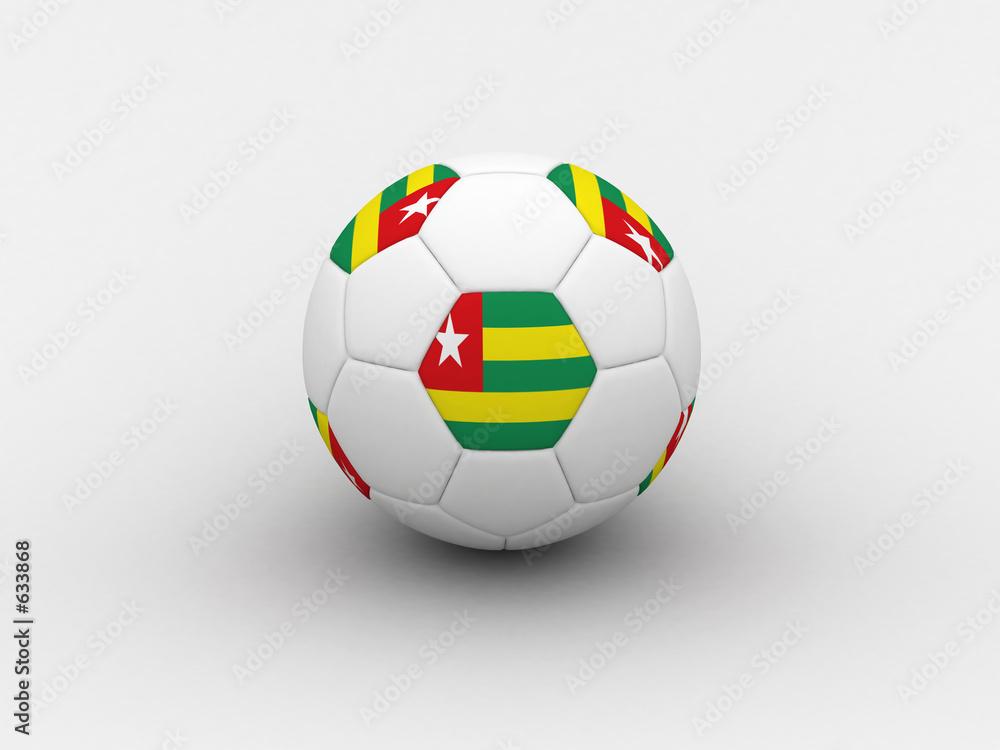 Fototapeta premium togo soccer ball
