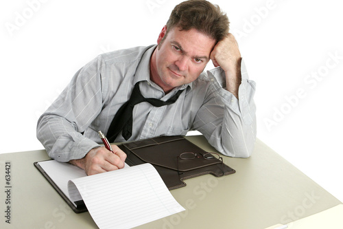 office worker - disgruntled