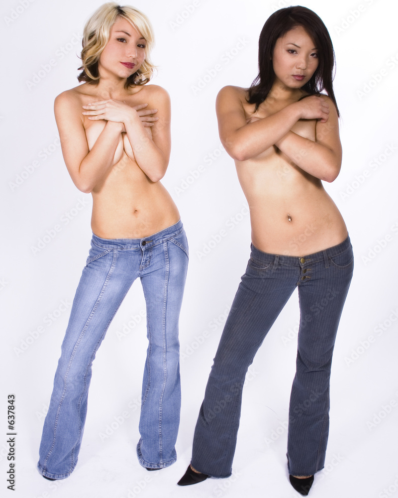 topless and jeans Stock Photo | Adobe Stock
