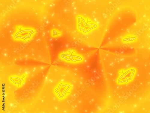 optimistical background with  butterflies