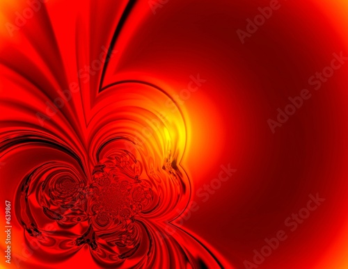 red glow background