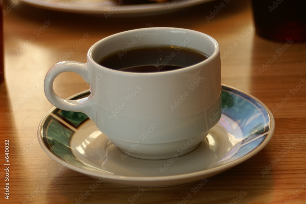 coffee cup on pretty saucer