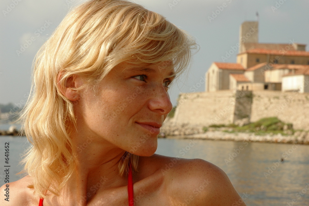 Obraz na plátně portrait de jeune femme 04