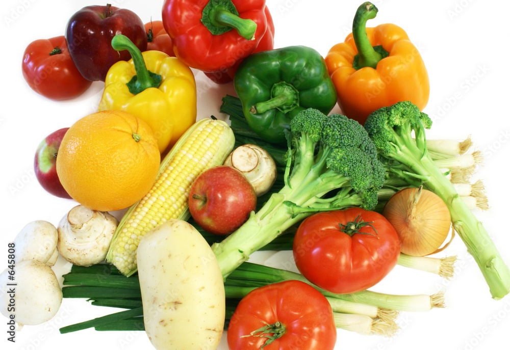 vegetables and fruits from the market vegetables and fruits from the market