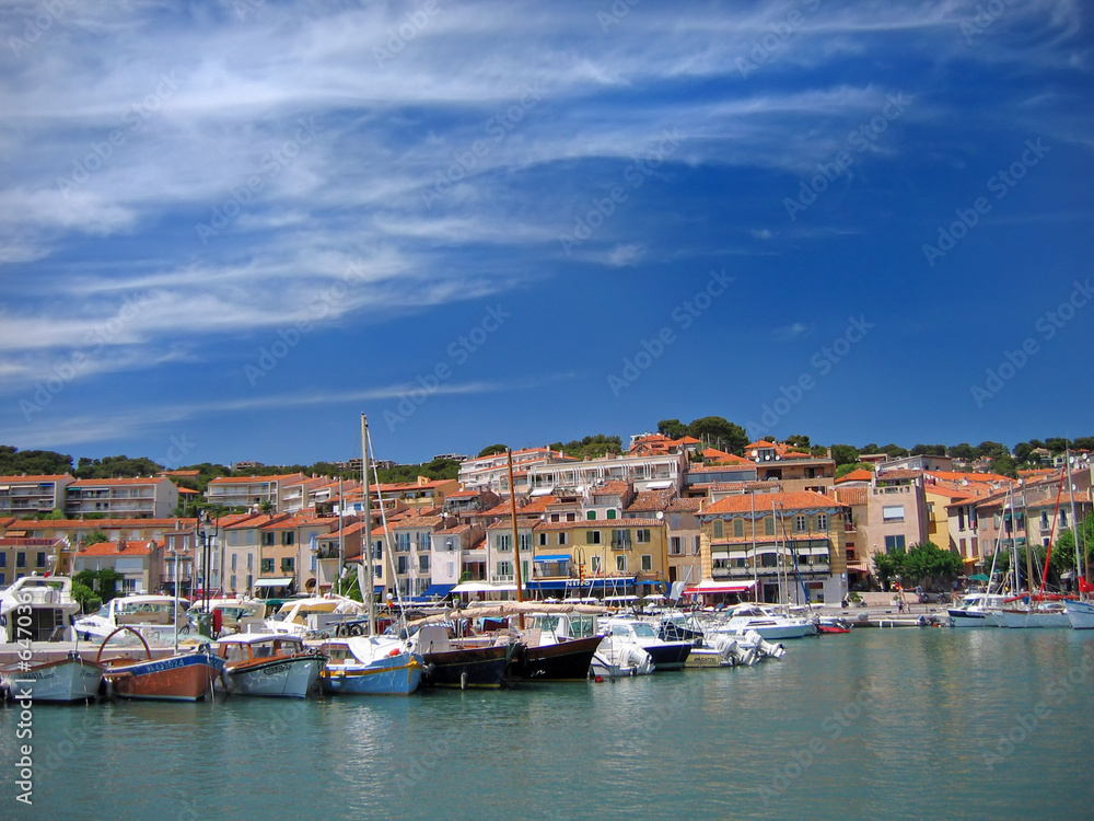 cassis harbour, french riviera