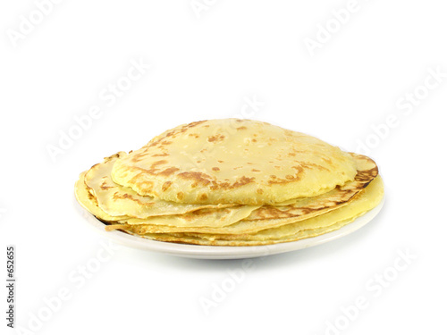 pancakes on a plate