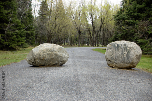 blocked highway