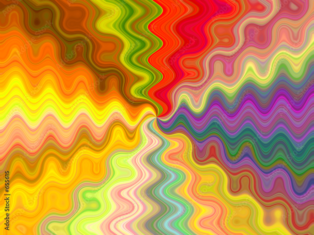 colorful flowing waves