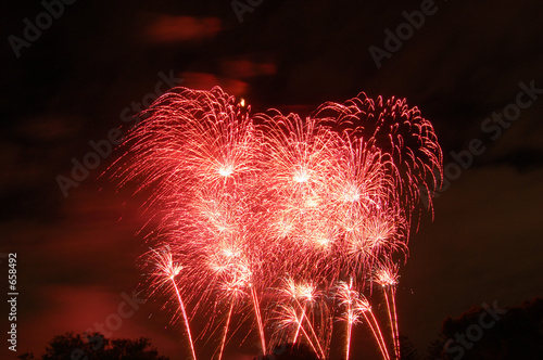 more red fireworks photo