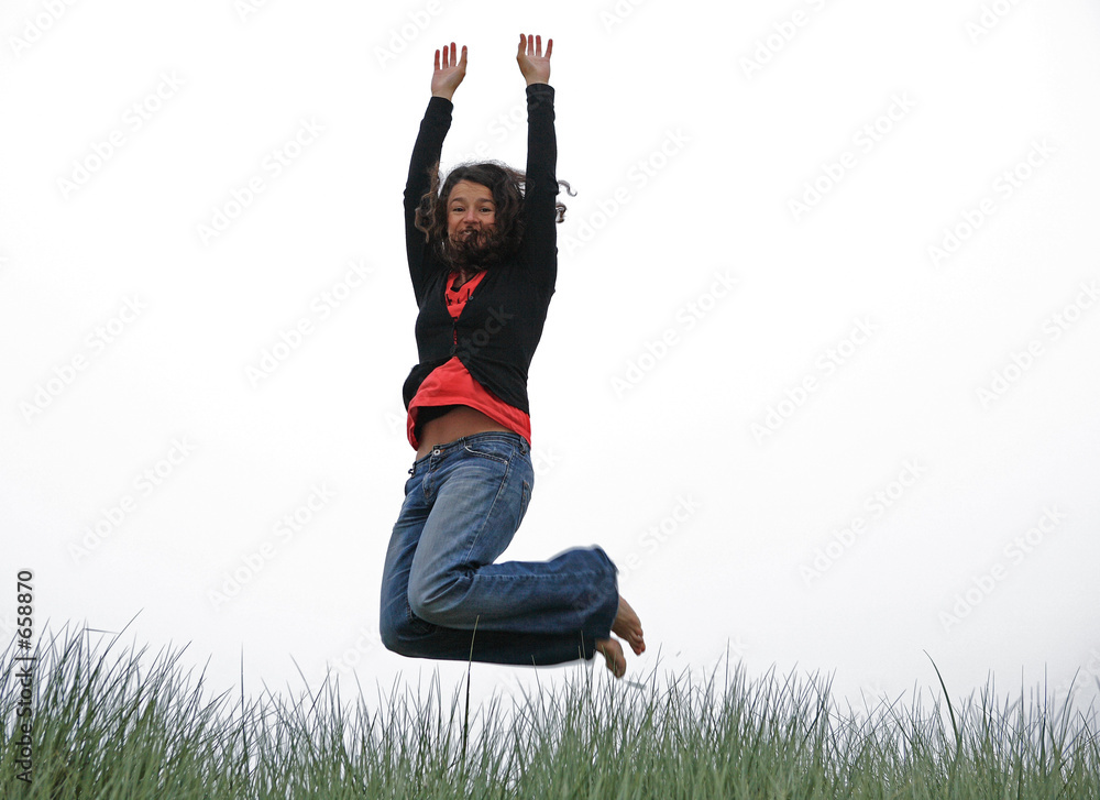 Fotografie jeune femme dynamique