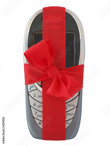 handy mit roter schleife 2