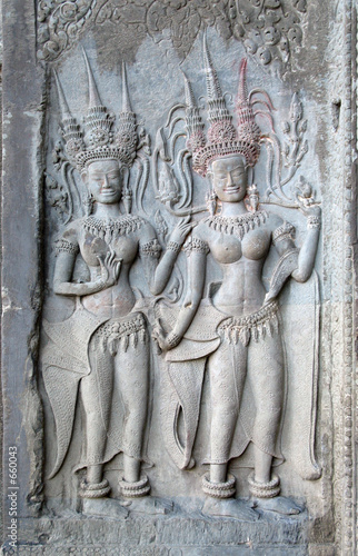 bas relief, angkor wat, cambodia
