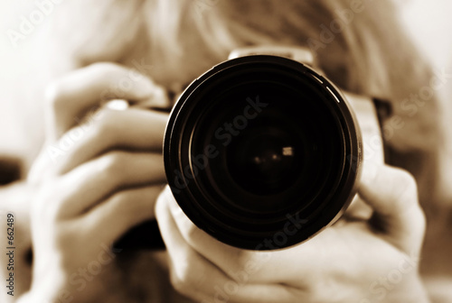 girl with camera