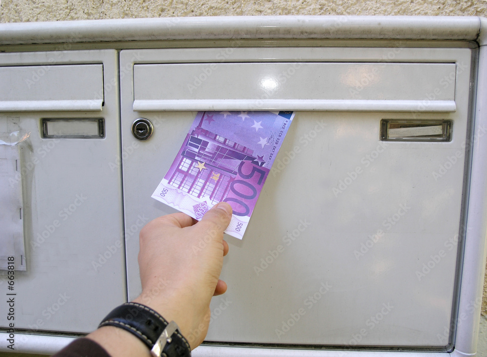 Wunschmotiv: geld im briefkasten #663818