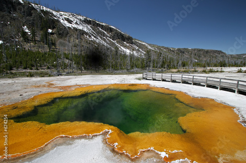 emerald pool in yellowstone national park