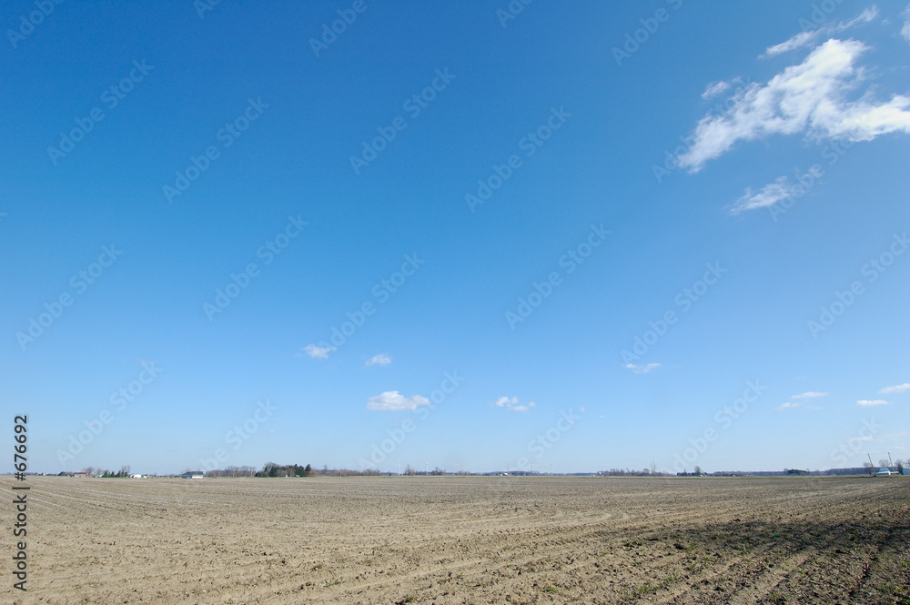 plowed farm field
