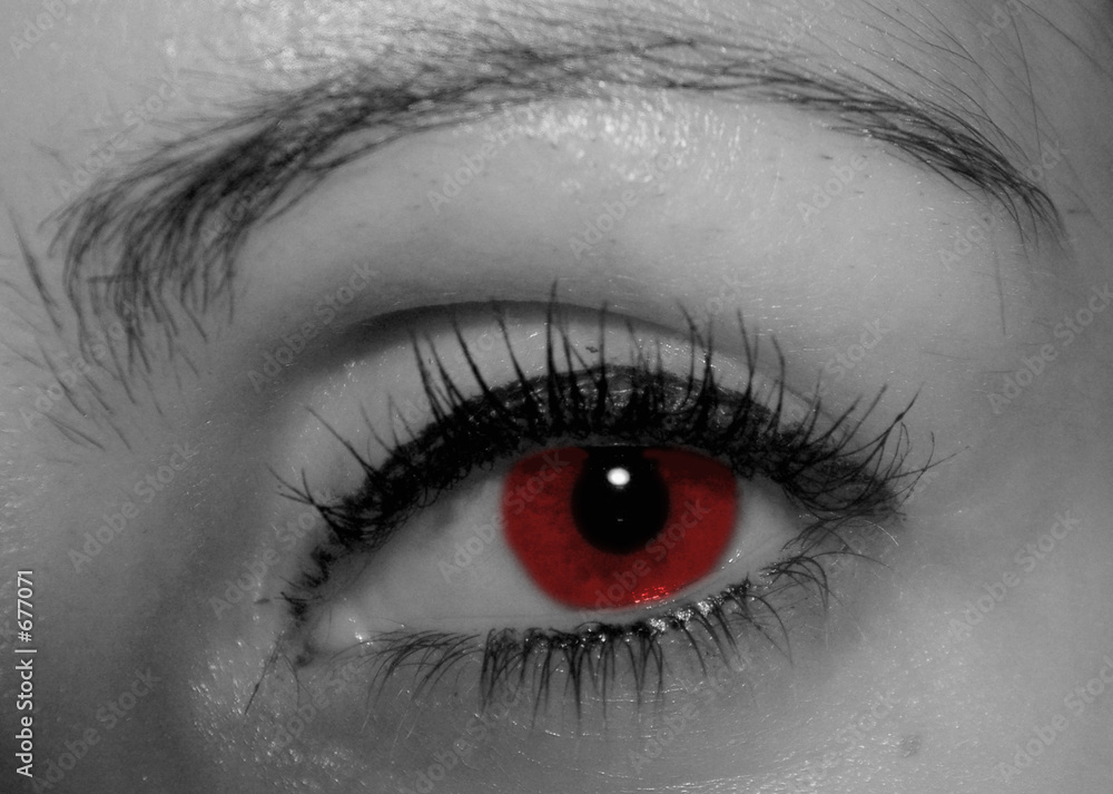 Naklejka premium oeil rouge