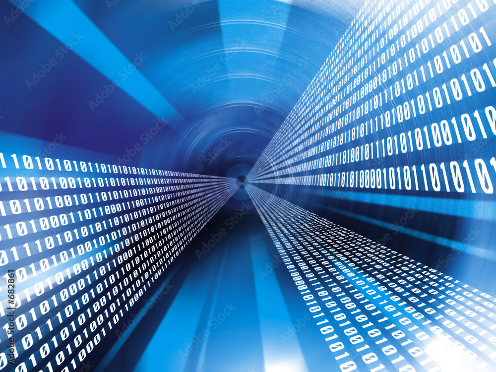 Valokuva data binary code