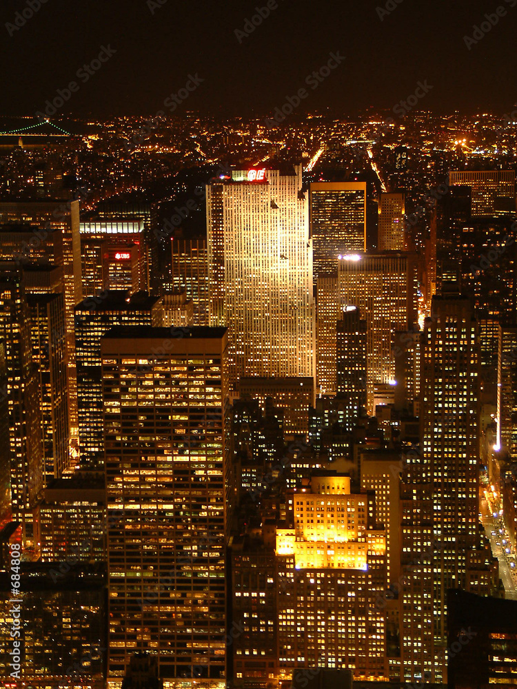 Fototapeta premium Nitescape w Nowym Jorku