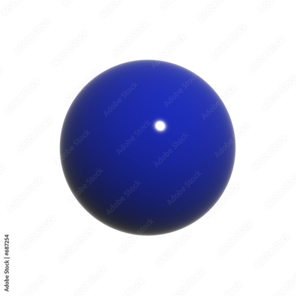 Foto simple blue 3d ball