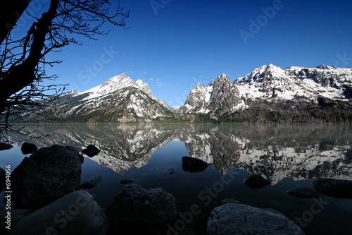 grand tetons from jenny lake