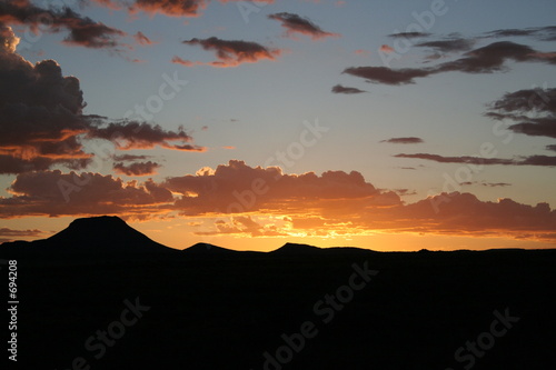 Canvas Print karoo sunset