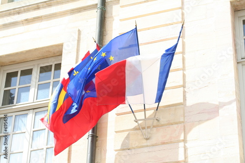drapeaux france union européen ...