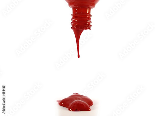 dripping from the top