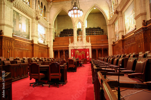 canadian parliament senate chamber photo