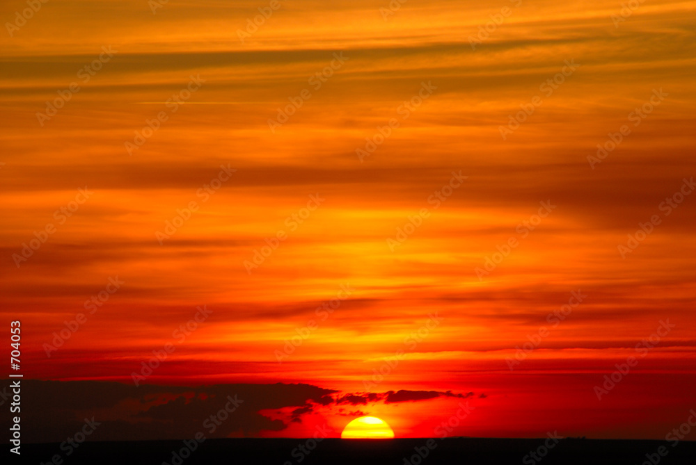 Fototapeta zachód słońca