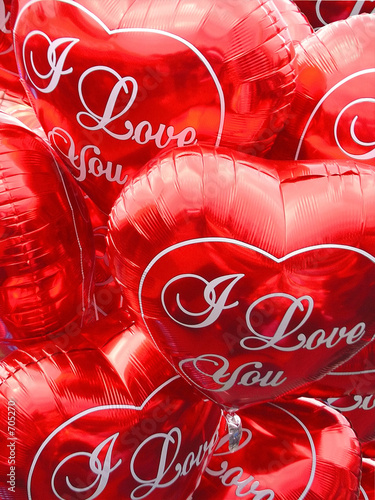 balloons in form of the heart