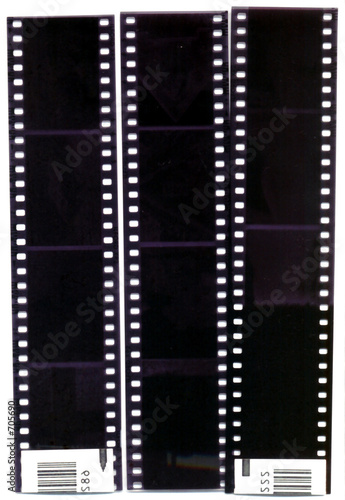 scan of negative strips