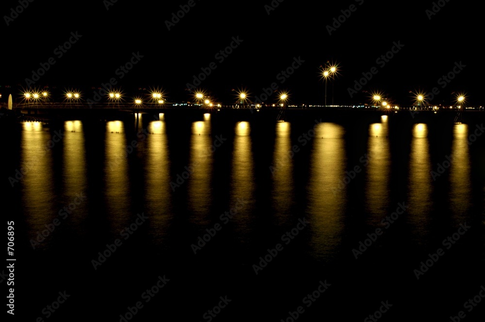 dock at nighttime