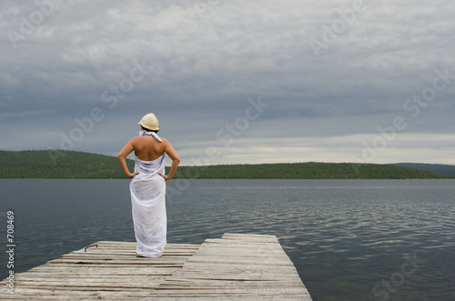 on a wharf