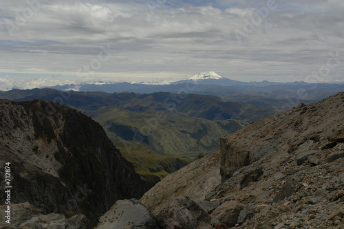 view from volcano cayambe on volcano antisana © kertis